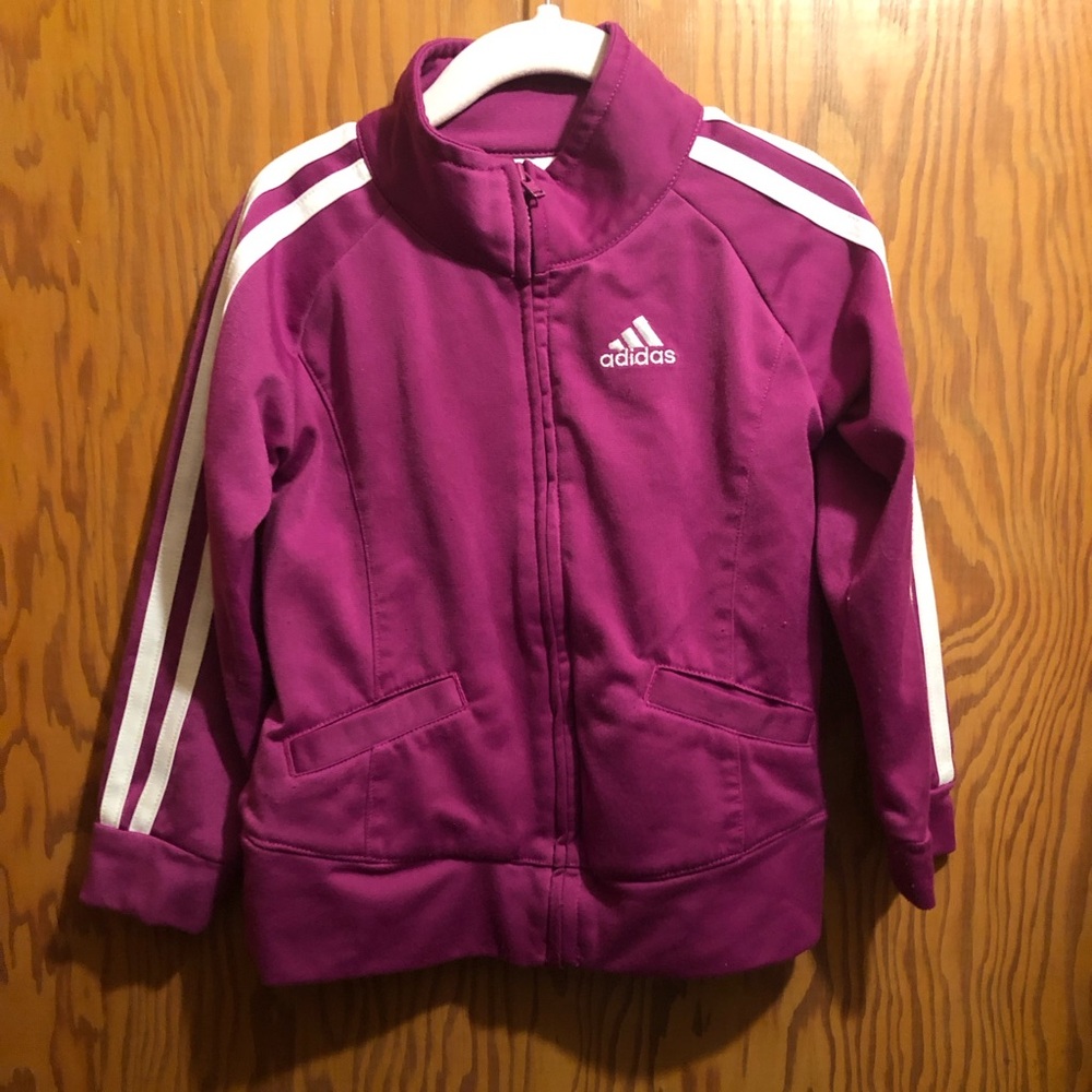 Girls ADIDAS Zip Up Track Jacket
